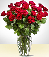 Da del Amor y la Amistad - Majestic Rojo de 24 Rosas